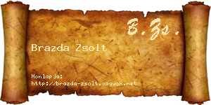 Brazda Zsolt névjegykártya